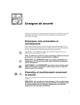 Consignes de sécurité