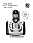 Model 28300 2 in 1 - Internet Phone User`s Guide