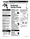 Pedestal Sump Pump