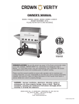 OWNER`S MANUAL - Crown Verity Inc