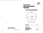 Ultrasonic Humidifier Manual 2L