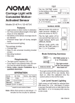 Carriage Light with Concealed Motion