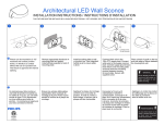 Architectural LED Wall Sconce