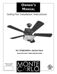 OWNER`S MANUAL - Del Mar Fans and Lighting