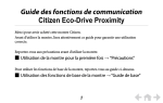 Guide des fonctions de communication Citizen Eco