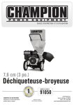 Déchiqueteuse-broyeuse - Champion Power Equipment