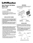Solar Powered LED Motion Sensor Light