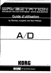 KORG WS AD guide d`utilisation