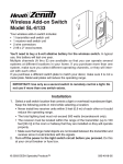 Wireless Add-on Switch Model SL-6133