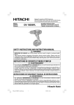 DV 18DBFL - Hitachi Power Tools