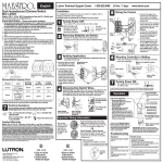 Maestro Dual Incandescent Dimmer/Switch INSTALL (0301410)