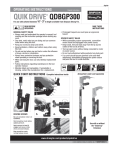 Operating Instructions for the Quik Drive QDBGP300 (T