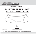 BUILT-IN FILTER UNIT AC-90577/AC-90578
