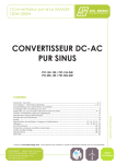 Convertisseurs pur sinus 12V et 24V 150W, 300W - APB