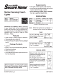 Motion Sensing Coach Lights