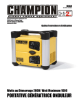 CSA40045 Owner`s Manual - Champion Power Equipment