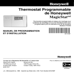 69-0789F - Thermostat Programmable de Honeywell MagicStatmd