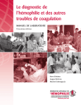 Le diagnostic de l`hémophilie et des autres troubles de