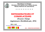 Maintenance Réfrigérateurs