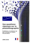 Vos questions- réponses sur la photolithographie