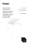Manual Defrost Chest Freezer Congélateur Bahut a