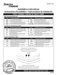 Installation instructions instructions d`installation