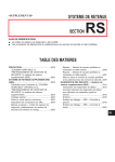 SYSTEME DE RETENUE SECTION RS TABLE DES MATIERES