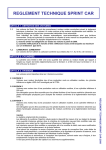 REGLEMENT TECHNIQUE SPRINT CAR