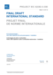 final draft international standard projet final de norme internationale