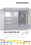 Ditec VALOR HH-HS Portes coulissantes hospitalières et portes