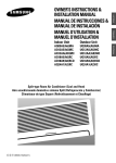 OWNER`S INSTRUCTIONS & INSTALLATION MANUAL MANUAL