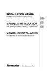 INSTALLATION MANUAL MANUEL D`INSTALLATION