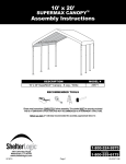 10` x 20` Assembly Instructions