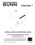 installation, operating, Titan Dual Installation