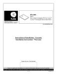 Instructions d`installation - Garantie Installation Instructions