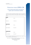 Guide et Fiches de suivi des stages LP SIL CM 2014-15