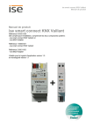 Manuel de produit ise smart connect KNX Vaillant