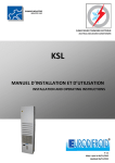 MANUEL D`INSTALLATION ET D`UTILISATION