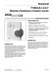 T7460A,B,C,D,E,F Modules d`ambiance à fixation murale