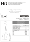 Manuale d`Installazione e d`Uso Manuel d`Installation et Utilisation