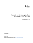 Notes de version du logiciel Sun StorageTek 5000 NAS OS