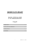 MODULES RS485 - gega