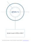 Le CRM en 2004 - Soft Computing