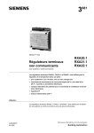 3881 Régulateurs terminaux non communicants RXA20.1 RXA21.1