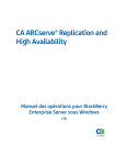 CA ARCserve Replication and High Availability