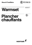 Warmset Plancher chauffants
