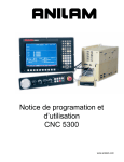 Notice de programation et d`utilisation CNC 5300 - Acu-Rite