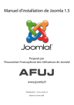 Manuel d`installation de Joomla 1.5