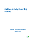 CA User Activity Reporting Module - Manuel d