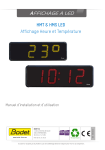 Notice d`installation et d`utilisation des horloges HMT et